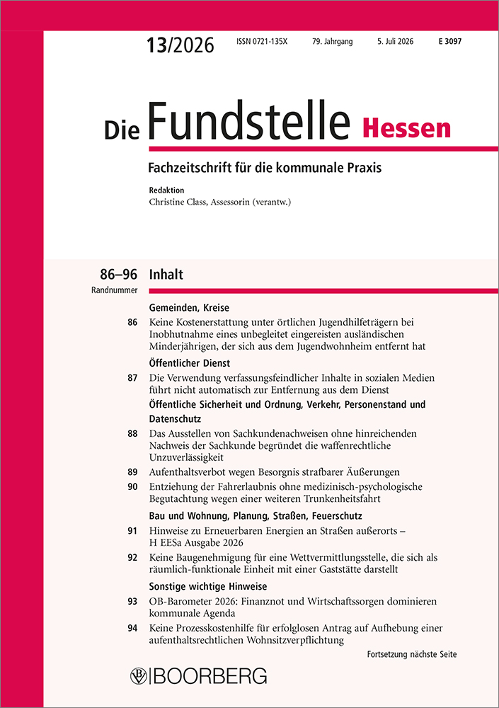 Die Fundstelle Hessen