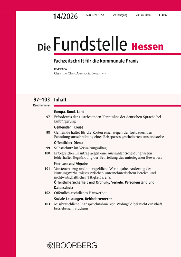 Die Fundstelle Hessen