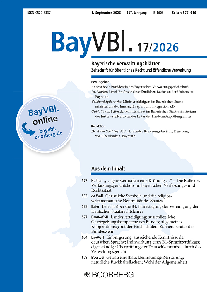 BayVBl. - Bayerische Verwaltungsblätter (Print)