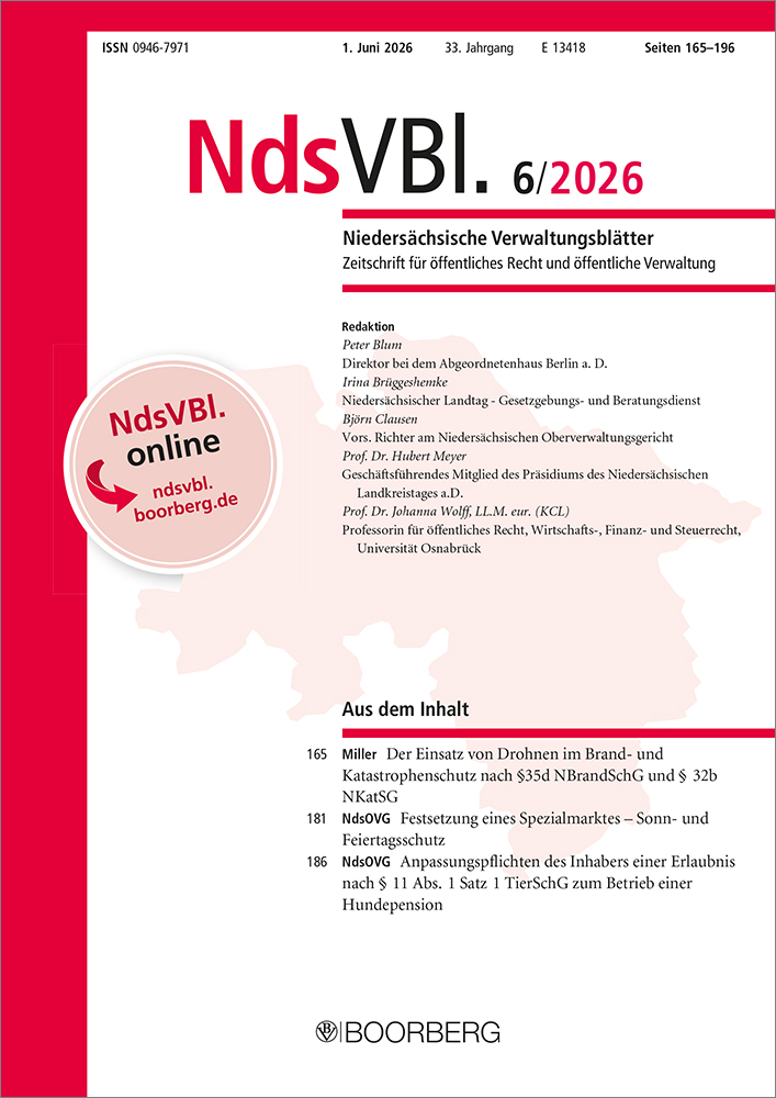 NdsVBl. - Niedersächsische Verwaltungsblätter (Print)