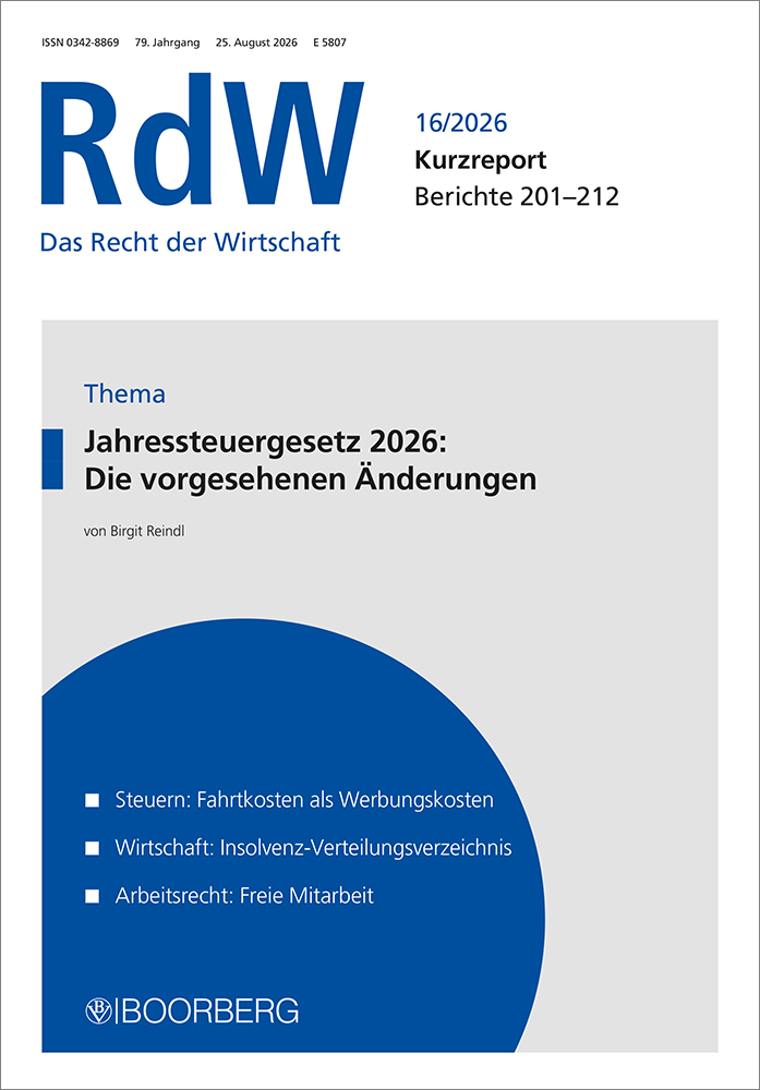 RdW-Kurzreport