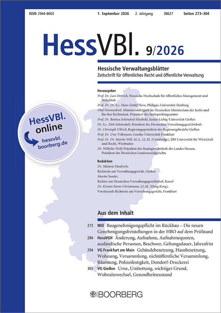 HessVBl. - Hessische Verwaltungsblätter (Print)